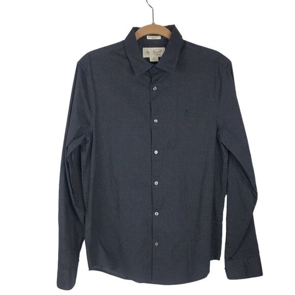 Penguin Mens Grey Shirt Size Medium - Picture 2 of 9